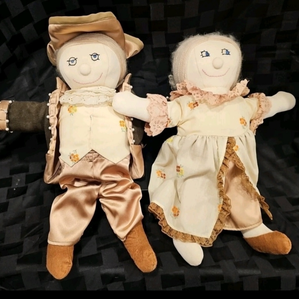 OOAK Americana Revolutionary Style Dolls Stuffed Ragdolls!